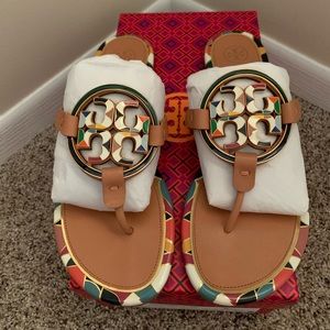 Tory Burch Enamel/ Metal Miller NIB Size 10